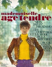 MADEMOISELLE AGE TENDRE - n° 35 - Septembre 1967 -  Adamo, Sheila, France Gall