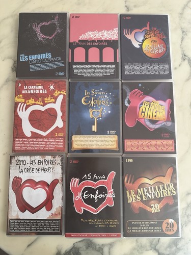 Lot dvd double les enfoires - lot,