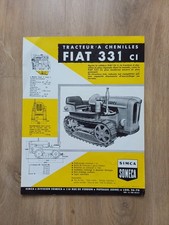 PROSPECTUS TRACTEUR CHENILLES FIAT SOMECA 331 CI PROSPEKT TRAKTOR TRATTORE