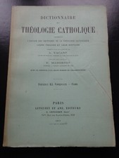 DICTIONNAIRE DE THEOLOGIE