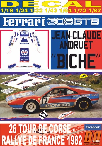 Decal ferrari 308 gtb - ferrari,