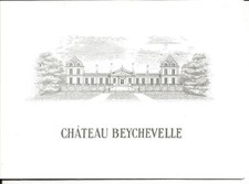 Menu ouvrant Chateau Beychevelle 2002. Rare et recherché.