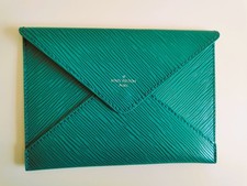 LOUIS VUITTON - POCHETTE - KIRIGAMI - CUIR EPI - VERT - NEUF - AUTHENTIQUE