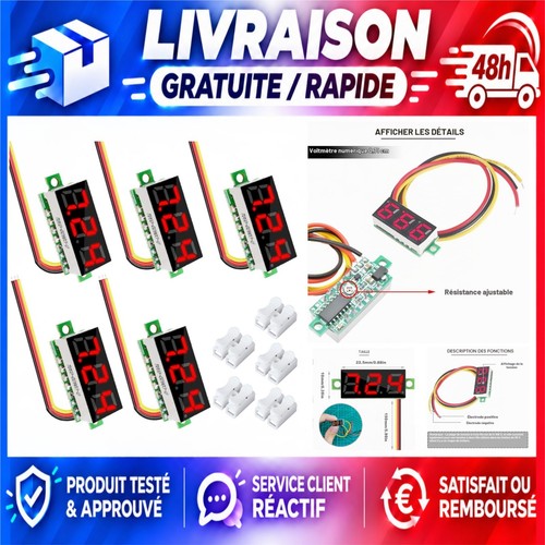 Youmile mini voltmètres - youmile, led