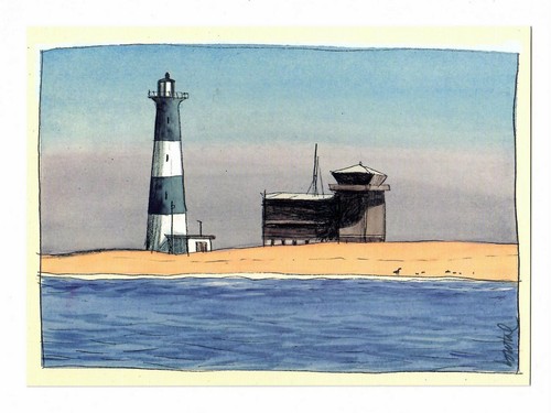 Carte postale phare - postale,