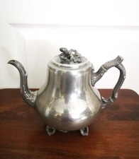 Ancienne Théière Verseuse À Café James Dixon & Sons Sheffield Cafetière