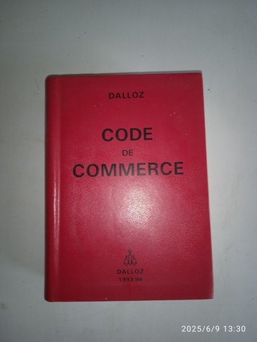 Dalloz code commerce - code, de