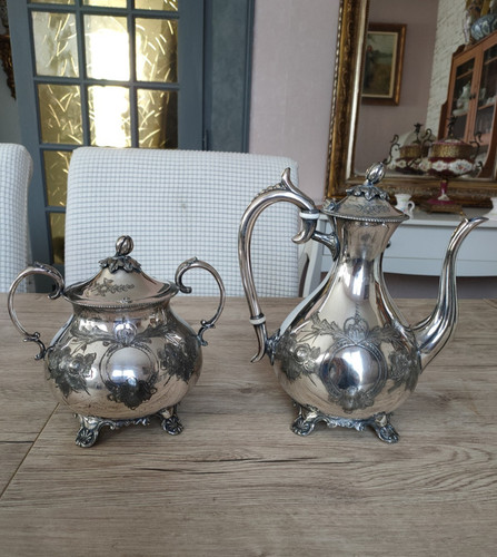 Théière sucrier ancien - sucrier,
