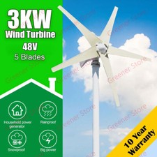 3000W 48V 5 Lames Générateur de Vent Turbine & Contrôleur énergie éolienne Kit