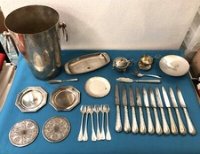 lot métal argenté Seau à