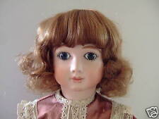 PERRUQUE T10 (33 cm) 100% cheveux naturels pour POUPEE ANCIENNE-DOLL WIG-Bouclée