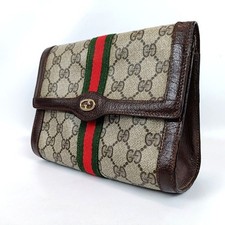 Sac pochette GUCCI PVC cuir