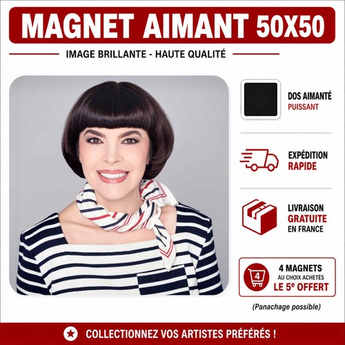 Magnet mireille mathieu - mireille, 5x5