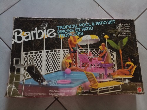 Barbie mattel 3041 piscine - barbie,