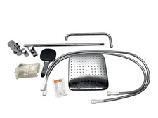 Kit de douche avec douche à effet pluie Grohe Vitalio Comfort 26698001...