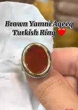 Solid Silver 925 Signet handmade  Men's Jewelry Agate-aqeeq  Ring