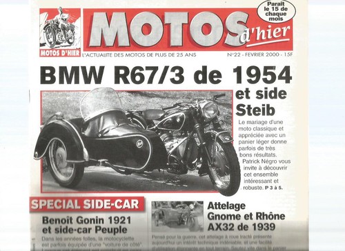 Motos hier bmw r67 3 - motos, r67/3
