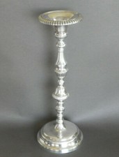 grand chandelier d'église en bronze argenté ou argent XVIIIeme XIXe a voir 43cm