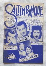 Partition ancienne SALTIMBANQUE 1950 Georges Guétary Armand Mestral...