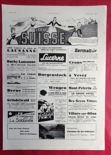 Publicité presse vacances - publicité, presse: