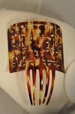 PEIGNE A CHIGNON ANCIEN ANTIQUE COMB FAUX TORTOISE