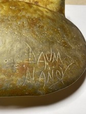 VASE Daum Nancy croix de Lorraine pate de verre art deco