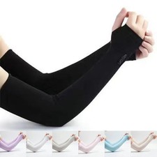 Housse Femme Soie Glace Manches Main Respirante Couleur Unie Décontractée