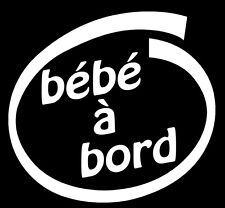 BEBE A BORD COULEUR : BLANC