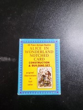 Jeu de construction CARTE CRANTÉ ALICE AU PAYS DES MERVEILLES 1989