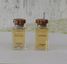 2 Miniatures Parfum "Equipage" d'Hermès