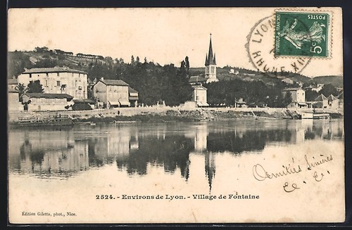 Cpa fontaine village - cpa,