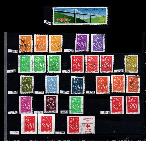 Timbres oblitérés - timbres, à