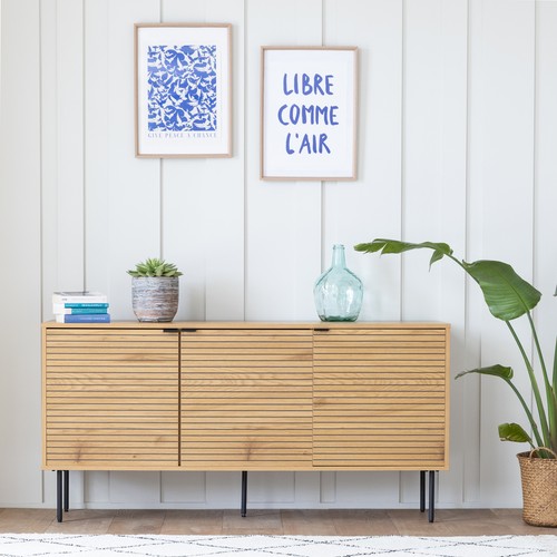 Buffet bois portes 150cm - en,