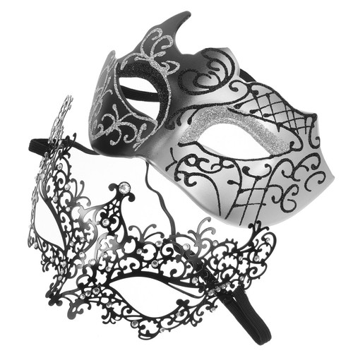 Metal embellished mask - embellished, full