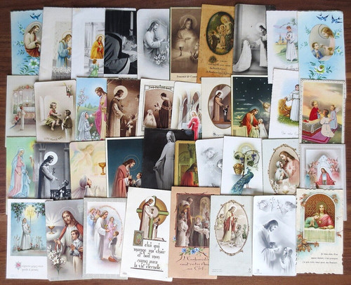 Lot images pieuses - de, x