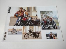 Yamaha SR 125 de 1992 Prospectus Catalogue Brochure Moto