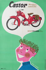 Original Poster, Gouju, Castor Motorcycle, Monet Goyon Koehler Escoffier 1956