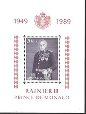 Monaco bloc feuillet Rainier III N° 45 neuf **
