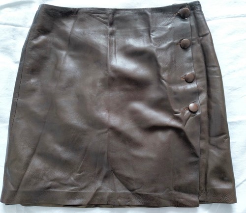 Jupe porte feuille cuir - jupe,
