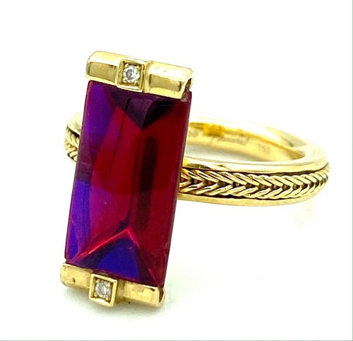 Baccarat bague or 18 - bague,