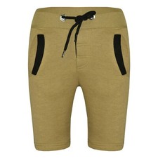 Enfants Garçons Short Polaire Olive Chino Longueur Genou Demi Pantalon Ans 2-13