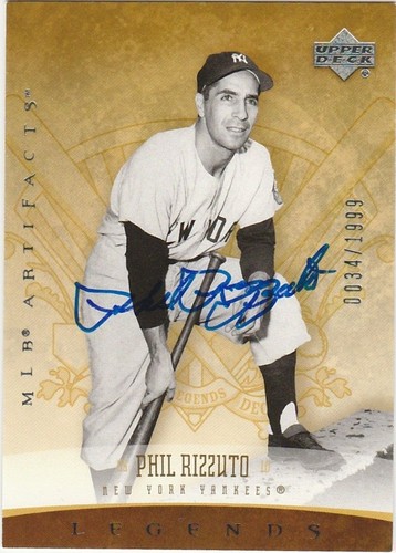 Phil rizzuto signed - rizzuto, 2005