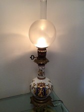 LAMPE A PÉTROLE GIEN ÉLECTRIFIER COMPLÈTE 