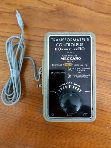 Meccano hornby transformateur - meccano,