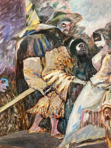 Belle peinture huile sur - belle,