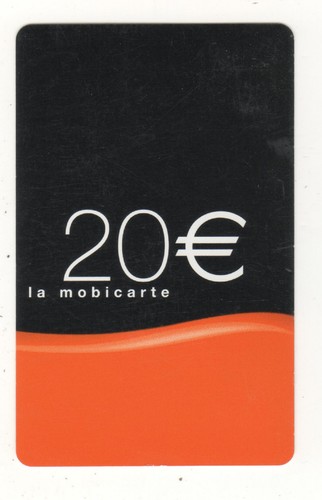 Recharge mobicarte 20 - recharge,