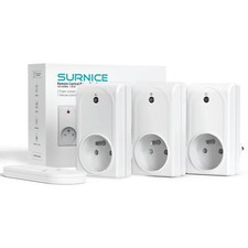 Prise Programmable Telecommande sans Fil 3 Prises Électriques et 1 Télécomman...