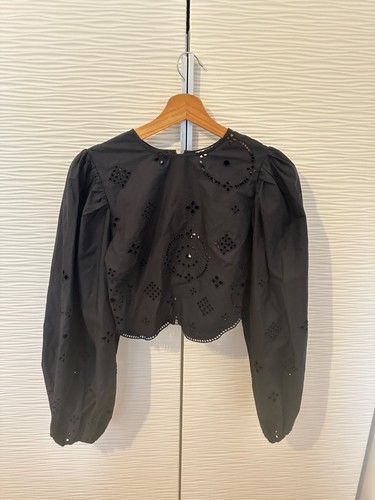 Blouse ganni noire manches - noire,