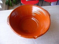 tian provençal gresale en terre cuite vernissee diametre : 34 cm