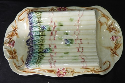 Barbotine 1900 grand plat - 1900, :